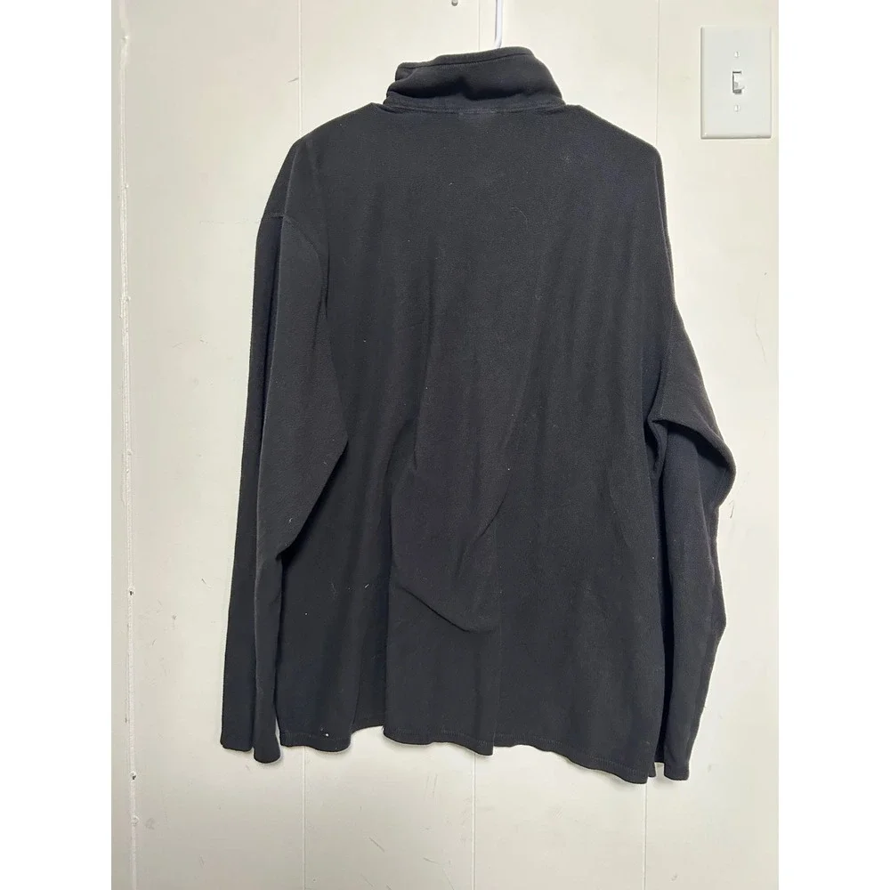 The North Face Men XL Black Quarter Zip Fleece Long Sleeve Pullover Hiking